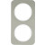 Πλαίσιο 2 Θέσεων Inox Με Λευκό R.1 BERKER