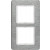 Πλαίσιο 2 Θέσεων Κάθετο Inox Brushed Q.7 BERKER