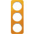 Πλαίσιο 3 Θέσεων Ακρυλικό Πορτοκαλί Με Λευκό R.1 BERKER