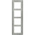 Πλαίσιο 4 Θέσεων Κάθετο Inox Brushed Q.7 BERKER