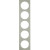 Πλαίσιο 5 Θέσεων Inox Με Λευκό R.3 BERKER