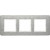 Πλαίσιο 3 Θέσεων Οριζόντιο Inox Brushed Q.7 BERKER