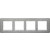 Πλαίσιο 4 Θέσεων Οριζόντιο Inox Brushed Q.7 BERKER