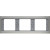 Πλαίσιο 3 Θέσεων Οριζόντιο Inox K.5 BERKER