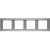 Πλαίσιο 4 Θέσεων Οριζόντιο Inox K.5 BERKER