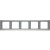 Πλαίσιο 5 Θέσεων Οριζόντιο Inox K.5 BERKER