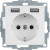 Πρίζα Σούκο Με Θύρες USB Λευκό Ματ S.1/B.x BERKER
