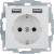 Πρίζα Σούκο Με Θύρες USB Κρεμ S.1/B.x BERKER