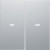 Μετώπη Μπουτόν KNX 2 Πλήκτρων Φωτισμού Αλουμίνιο S.1/Bx BERKER