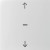 Μετώπη Μπουτόν KNX 1 Πλήκτρου Ρολών Κρέμ S.1/B.x BERKER