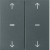 Μετώπη Μπουτόν KNX 2 Πλήκτρων Ρολών Ανθρακί S.1/B.x BERKER