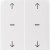 Μετώπη Μπουτόν KNX 2 Πλήκτρων Ρολών Λευκό S.1/B.x BERKER