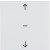 Μετώπη KNX Ασύρματη 1 Πλήκτρου Ρολών Λευκό S.1/B.x 85245289 BERKER