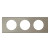 Πλαίσιο 3 Θέσεων Materials Ατσαλι Brushed Celiane™ 069103 LEGRAND