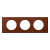 Πλαίσιο 3 Θέσεων Materials Mahogany Celiane™ 069223 LEGRAND