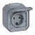 Πριζα Σουκό Επίτοιχη Γκρι Plexo 069733L LEGRAND