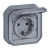 Πριζα Σουκό Χωνευτή Γκρι Plexo 069834L LEGRAND