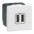 Πρίζα Φόρτισης USB Διπλή TypeA+A 2 Στοιχείων Λευκό Mosaic™ 077594 LEGRAND