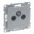 Πρίζα ΤV-RD-SAT Διέλευσης Αλουμίνιο Seano™ 765268 LEGRAND