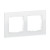 Πλαίσιο 2 Θέσεων White Glass Seano™ 766102 LEGRAND