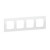 Πλαίσιο 4 Θέσεων White Glass Seano™ 766104 LEGRAND