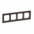 Πλαίσιο 4 Θέσεων Dark Oak Seano™ 766134 LEGRAND
