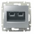 Πρίζα Δικτύου Διπλή RJ45 Cat.6 UTP Αλουμίνιο Valena™ 770247 LEGRAND