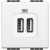 Πρίζα Φόρτισης USB TypeA+A 2 Στοιχείων Λευκό N4285C2 BTICINO