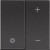 Dimmer Πλήκτρου Universal 2 Στοιχείων Μαύρο RG4411 BTICINO
