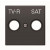 Μετώπη Πρίζας TV/R-SAT Μαύρο Soft 8550.1NS Sky ABB