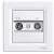 Πρίζα TV-FM Διέλευσης 4dB Λευκό EPH3300221 ASFORA