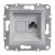 Πρίζα Δικτύου RJ45 Cat.6 UTP Αλουμίνιο EPH4700161 ASFORA