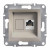 Πρίζα Δικτύου RJ45 Cat.6 UTP Μπρονζέ EPH4700169 ASFORA