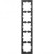 Πλαίσιο 5 Θέσεων Ανθρακί MEG4050-6534 D-Life MERTEN