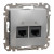 Πρίζα RJ45 Διπλή Cat6 UTP Αλουμίνιο SDD113462 Sedna SCHNEIDER ELECTRIC
