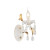 Απλίκα E14 Λευκό και Χρυσό Sardinia DL9341WWG ACA LIGHTING