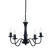 Φωτιστικό Πεντάφωτο Ε14 Μαύρο Knossos DLA12015PB ACA LIGHTING