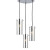 Φωτιστικό Τρίφωτο E27 Ασημί Vertigo DLA12593CH ACA LIGHTING