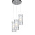 Φωτιστικό Τρίφωτο E14 Ασημί Mane FW50673 ACA LIGHTING