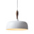 Φωτιστικό Μονόφωτο E27 Λευκό Και Ξύλο CUBA KS1513P321WH ACA LIGHTING