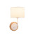 Απλίκα E27 Λευκό Και Ξύλο Yasmine OD6508WWH ACA LIGHTING