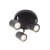 Σποτ Οροφής Τρίφωτο GU10 Μαύρο Orfeas SUH1893PB ACA LIGHTING