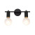 Σποτ Επίτοιχο Δίφωτο E27 Μαύρο SUT1912TBK ACA LIGHTING