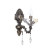 Απλίκα E14 Μπρονζέ και Διάφανο Sarto TNK854531W ACA LIGHTING
