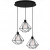 Φωτιστικό Τρίφωτο E27 Μαύρο Pietra 673603 NOVA LUCE