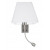 Απλίκα E27 & LED 3W Ασημί Και Λευκό Valencia 8127402 NOVA LUCE