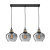 Φωτιστικό Τρίφωτο Ράγα Ε27 Φυμέ Γυαλί Cedro 8436405 NOVA LUCE