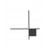 Απλίκα LED 15W 3000k Μαύρο Cross 9006084 NOVA LUCE