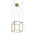 Φωτιστικό LED 36W 3000k Χρυσό Gold Cube 4207100 VIOKEF