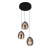 Φωτιστικό LED 23W 3000k Μαύρο Και Φυμέ Melanie 4311900 VIOKEF